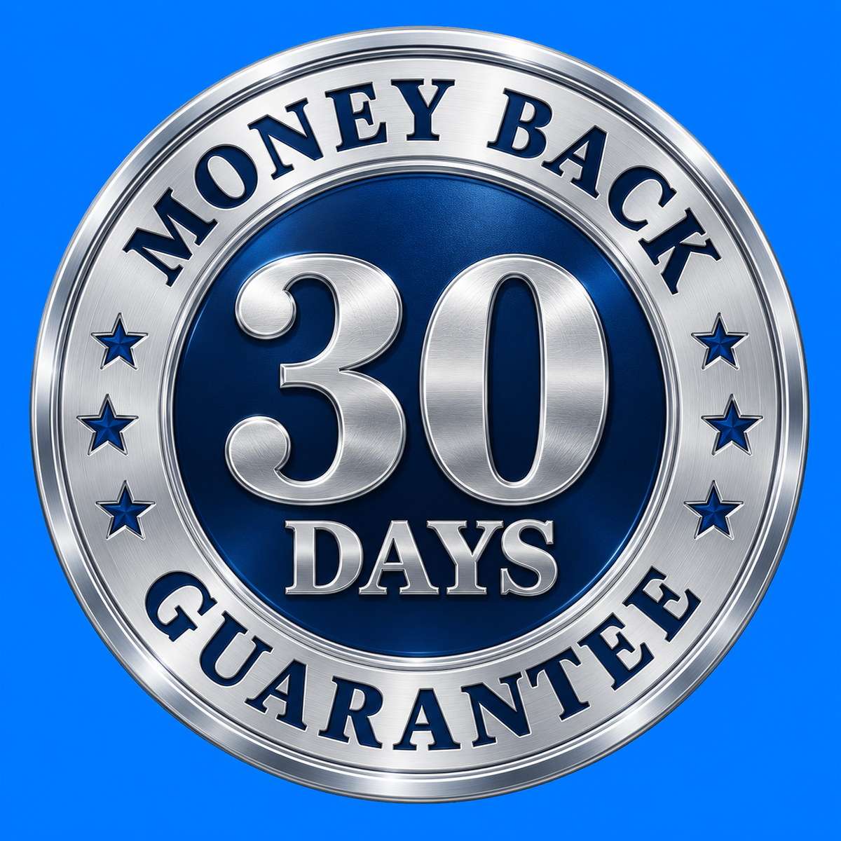 30 day money back guarantee badge